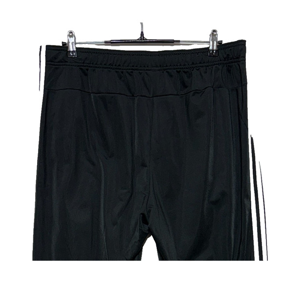 Adidas Track Pants Mens XL Black White Side Stripes Elastic Waist Measures 36X32 - Picture 6 of 9